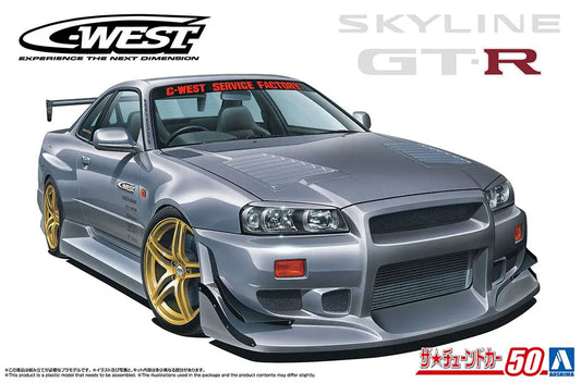 ザ☆チューンドカー No.50 1/24 C-WEST BNR34 スカイラインGT-R '02(ニッサン)