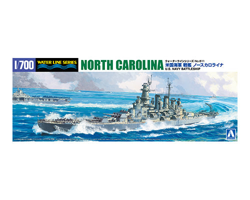 1/700 ウォーターライン No.611 米国海軍 戦艦 ノースカロライナ
