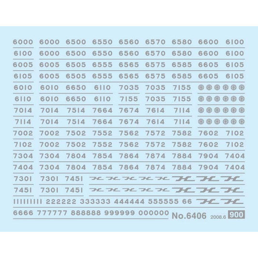 6406 車両マーク 阪急6000・7000系(メタリック)