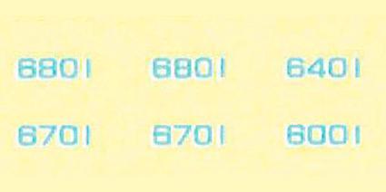 6475 車両マーク 京王6000系対応(銀色)