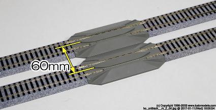 2-142 (HO) リレーラー線路123mm