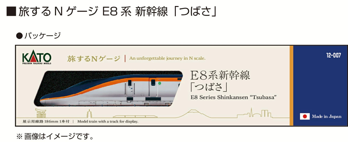 12-007 旅するNゲージ E8系 新幹線「つばさ」
