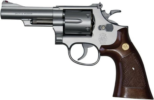 S&W (10才) M66 4インチ シルバー ウッドタイプグリップ