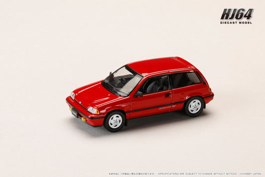 HJ643029R HJ64 1/64 ホンダ CIVIC (AT) LATE VERSION / 純正オプションパーツ付 レッド