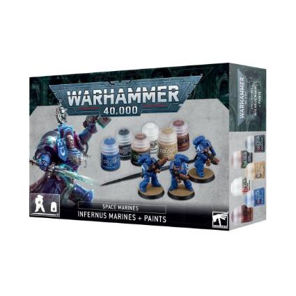 60-11 SPACE MARINES: INFERNUS MARINES + PAINTS スペースマリーン:インフェルヌスマリーン+ペイント