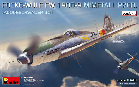 MA48040 ミニアート 1/48 フォッケ・ウルフ Fw 190D-9 ミメタール製 ベーシックキット 第301戦闘航空団