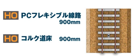 6-010 (HO)コルク道床 900mm