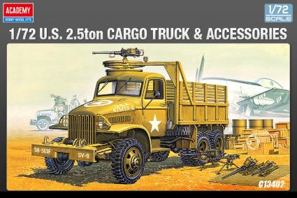 13402 アカデミー 1/72 アメリカ軍 6×6カーゴトラック&アクセサリー