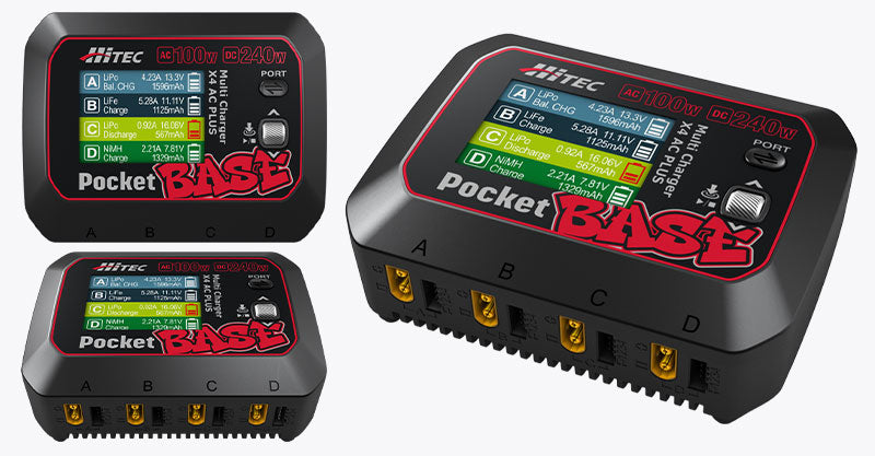 44367 Multi Charger X4 AC PLUS Pocket BASE