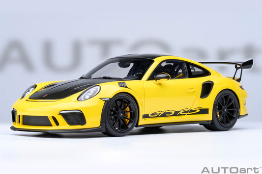 78178 1/18 ポルシェ 911 (991.2) GT3 RS ヴァイザッハ・パッケージ (イエロー/カーボンブラック)