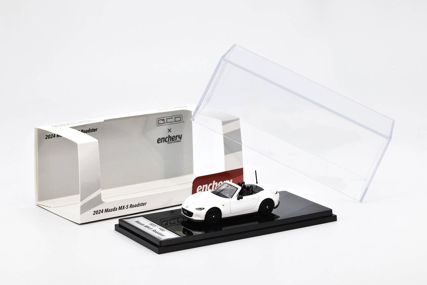 GE-006-35 GCD x enchery 1/64 Mazda MX-5 Roadster(White)-LHD- ホワイト