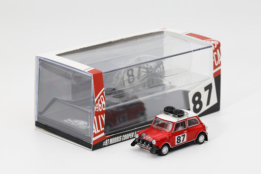 KS078-660 GCD 1/64 Mini Cooper #87 レッド (スペアタイヤ X2個付)