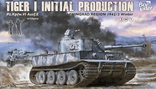 BT014 ボーダーモデル 1/35 ドイツ タイガーI 極初期生産型 第502重戦車大隊 レニングラード 1942/3 冬 (3 in 1)