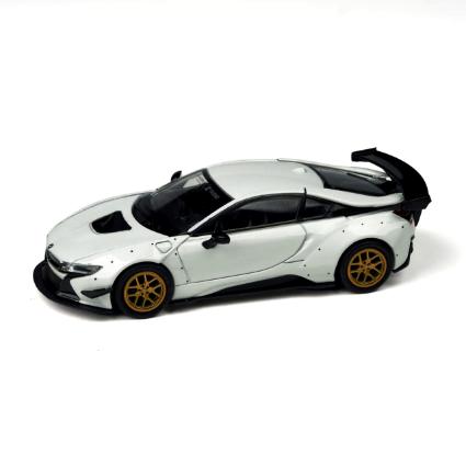 PA-55152 PARAGON 1/64 リバティウォーク BMW i8 ホワイト/ゴールドホイール LHD