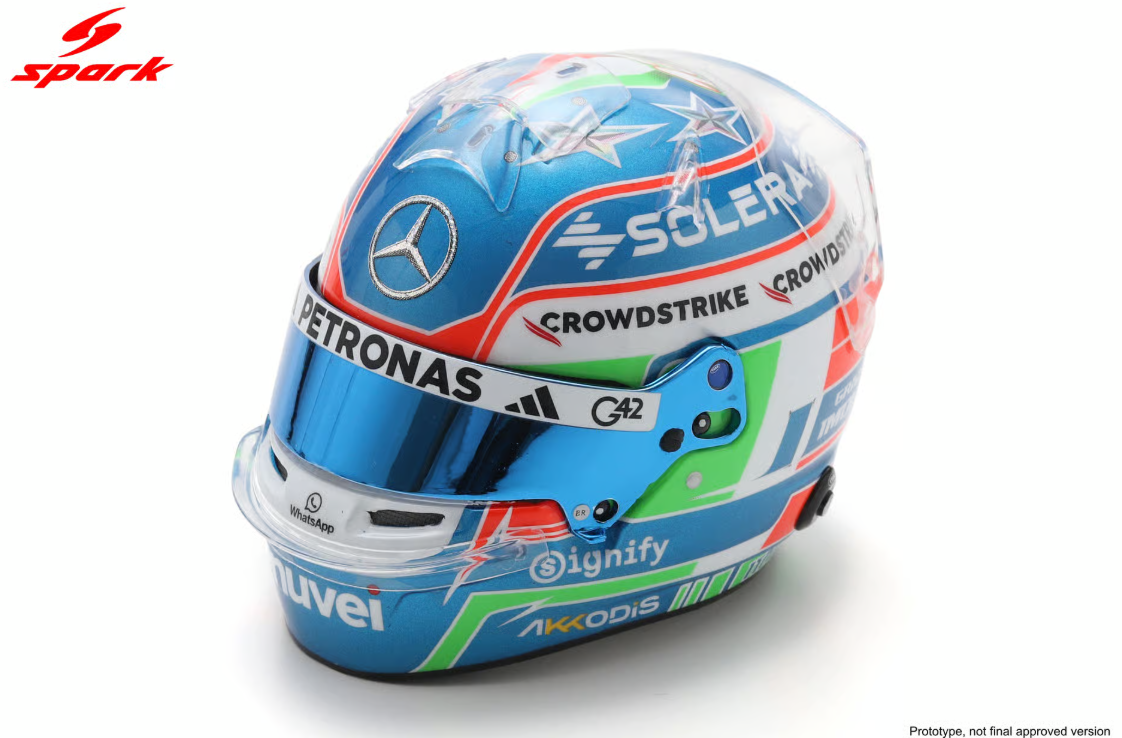 5HF212 1/5 F1 Helmet Mercedes-AMG PETRONAS F1 Team - Kimi Antonelli - Emilia-Romagna GP 2025