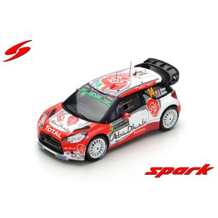 S5156 1/43 Citroen DS3 WRC No.14 5th Citroen Total Abu Dhabi WRT - C. Breen - S. Martin